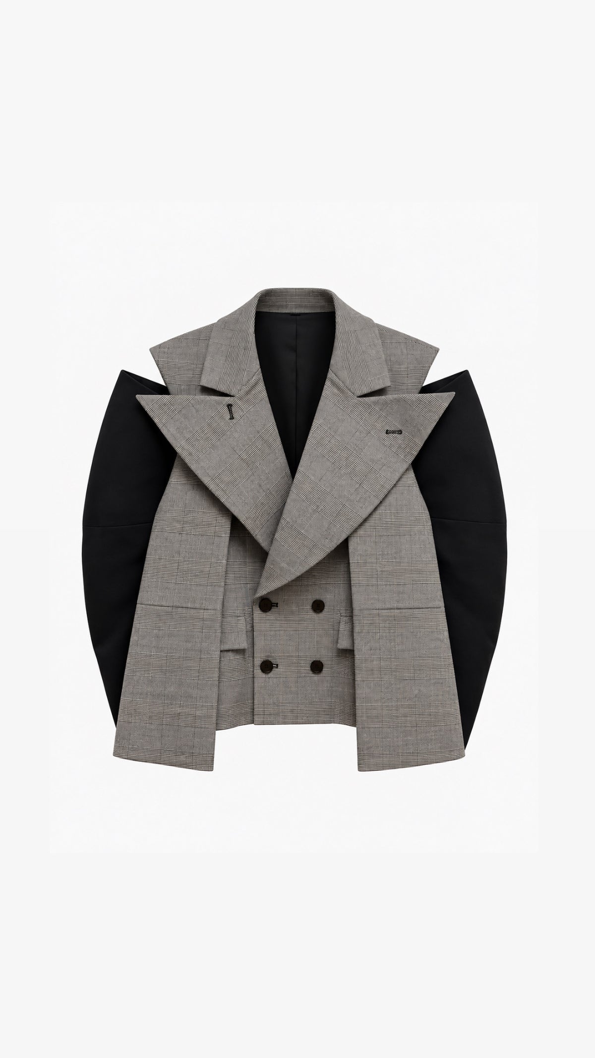 Fake-sleeve blazer