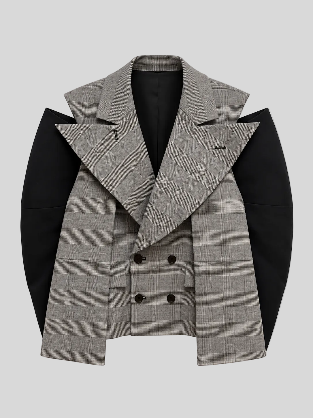 Fake-sleeve blazer